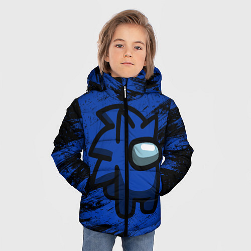 Зимняя куртка для мальчика AMONG US - СОНИК / 3D-Светло-серый – фото 3