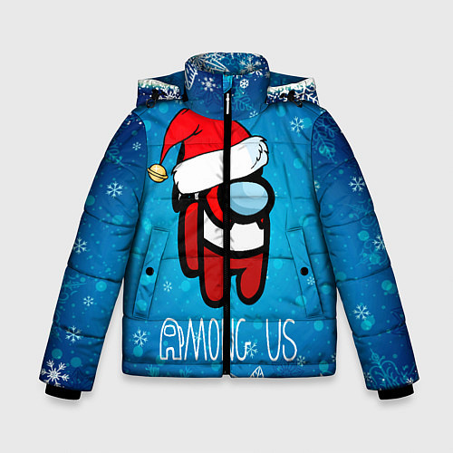 Зимняя куртка для мальчика Новый Год Среди Нас / 3D-Черный – фото 1