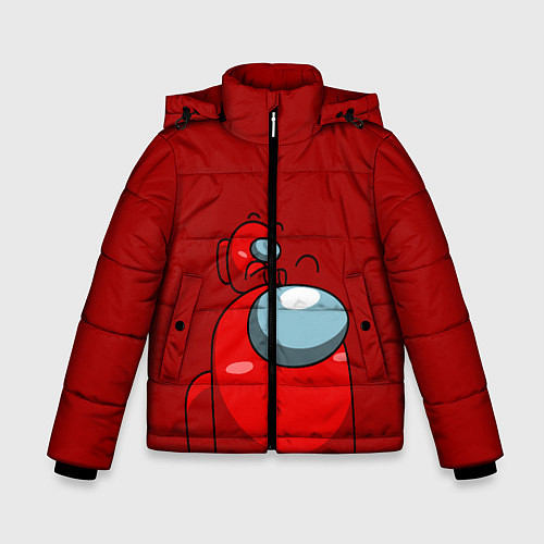 Зимняя куртка для мальчика МИМИ АМОНГ АС / 3D-Светло-серый – фото 1