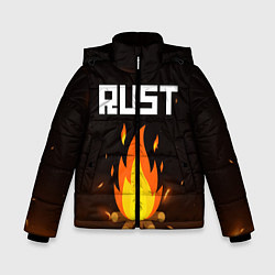 Куртка зимняя для мальчика RUST, цвет: 3D-черный