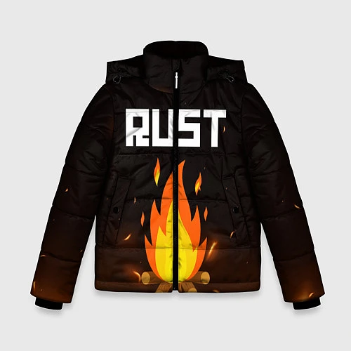 Зимняя куртка для мальчика RUST / 3D-Черный – фото 1