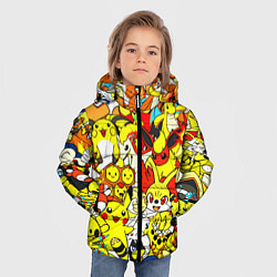 Куртка зимняя для мальчика ПОКЕМОНЫ, цвет: 3D-черный — фото 2