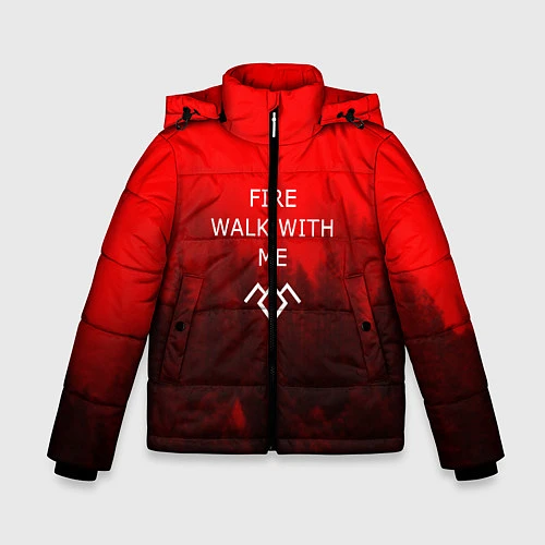 Зимняя куртка для мальчика Twin Peaks / 3D-Черный – фото 1