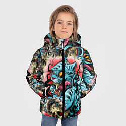 Куртка зимняя для мальчика Самурай, цвет: 3D-черный — фото 2