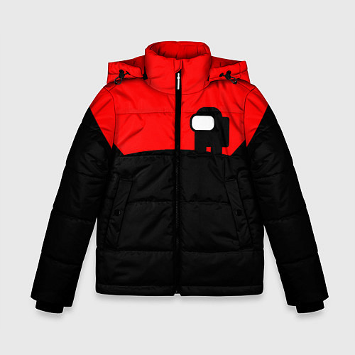 Зимняя куртка для мальчика AMONG US - ALONE / 3D-Черный – фото 1