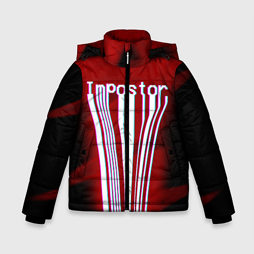 Зимняя куртка для мальчика AMONG US - Impostor / 3D-Черный – фото 1