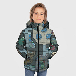 Куртка зимняя для мальчика AMONG US - КАРТА, цвет: 3D-черный — фото 2