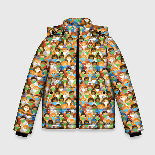 Зимняя куртка для мальчика Масочный Режим / 3D-Черный – фото 1