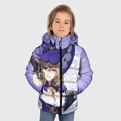 Куртка зимняя для мальчика GENSHIN IMPACT, ЛИЗА, цвет: 3D-светло-серый — фото 2