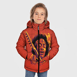 Куртка зимняя для мальчика Джимми Хендрикс, цвет: 3D-светло-серый — фото 2