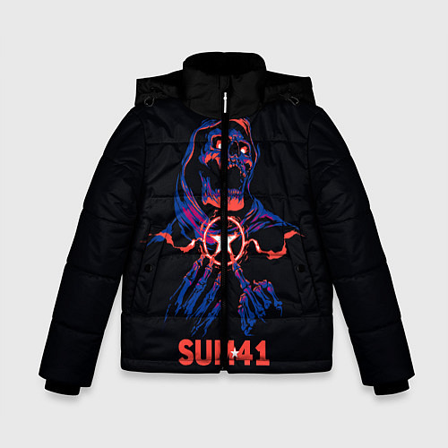 Зимняя куртка для мальчика Sum 41 череп / 3D-Черный – фото 1
