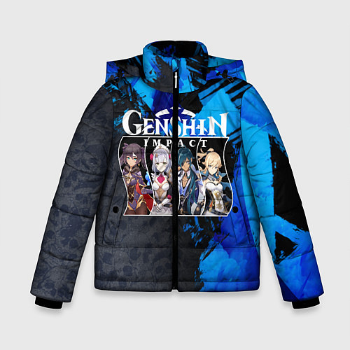 Зимняя куртка для мальчика Genshin Impact / 3D-Черный – фото 1