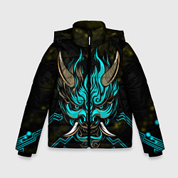 Куртка зимняя для мальчика SAMURAI CYBERPUNK 2077, цвет: 3D-светло-серый
