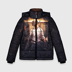 Куртка зимняя для мальчика PUBG, цвет: 3D-светло-серый
