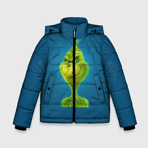 Зимняя куртка для мальчика Гринч / 3D-Черный – фото 1
