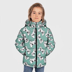 Куртка зимняя для мальчика Джойстики, цвет: 3D-черный — фото 2