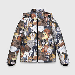 Куртка зимняя для мальчика Dogs, цвет: 3D-черный