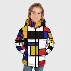 Куртка зимняя для мальчика Color blocking, цвет: 3D-красный — фото 2
