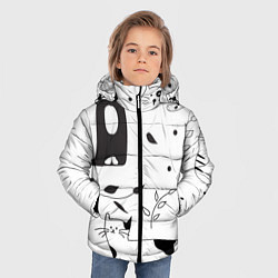 Куртка зимняя для мальчика Кис-Кис, цвет: 3D-светло-серый — фото 2