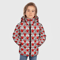 Куртка зимняя для мальчика День защитника Отечества, цвет: 3D-черный — фото 2