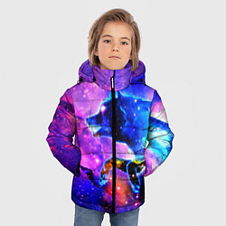 Куртка зимняя для мальчика Волки, цвет: 3D-черный — фото 2