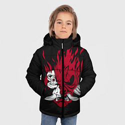 Куртка зимняя для мальчика Oni Demon, цвет: 3D-черный — фото 2