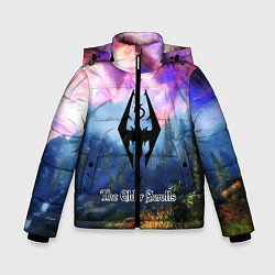 Куртка зимняя для мальчика The Elder Scrolls, цвет: 3D-черный