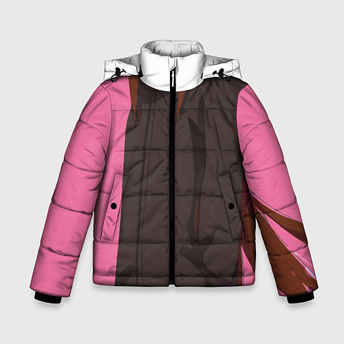 Зимняя куртка для мальчика Девушка эндермен / 3D-Черный – фото 1