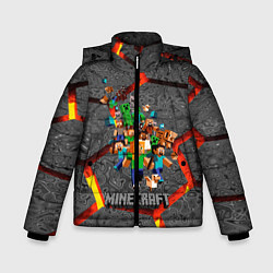 Куртка зимняя для мальчика MINECRAFT МАНКРАФТ, цвет: 3D-черный