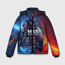 Куртка зимняя для мальчика Mass EFFECT Legendary ed, цвет: 3D-красный