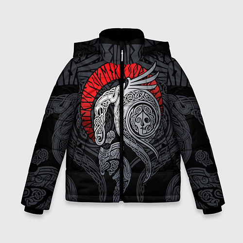 Зимняя куртка для мальчика Демон / 3D-Черный – фото 1