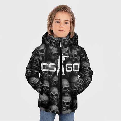 Зимняя куртка для мальчика CS:GO Catacombs Катакомбы / 3D-Красный – фото 3