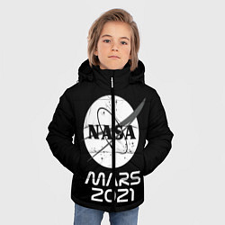 Куртка зимняя для мальчика NASA Perseverance, цвет: 3D-черный — фото 2