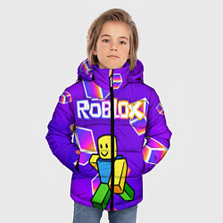 Куртка зимняя для мальчика ROBLOX КУБЫ, цвет: 3D-черный — фото 2