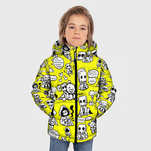 Зимняя куртка для мальчика LITTLE NIGHTMARES / 3D-Красный – фото 3