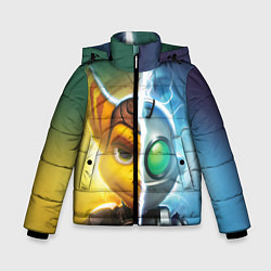 Куртка зимняя для мальчика Рэтчет и Кланr, цвет: 3D-светло-серый