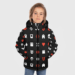 Куртка зимняя для мальчика Любовь смерть и роботы, цвет: 3D-светло-серый — фото 2