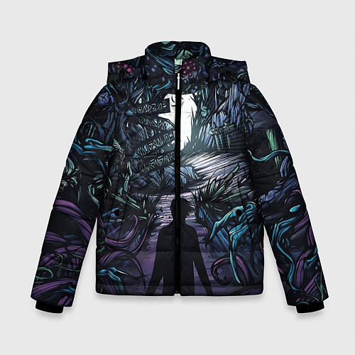 Зимняя куртка для мальчика Мистический Лес / 3D-Черный – фото 1