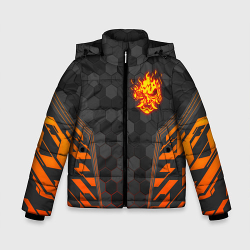 Зимняя куртка для мальчика CYBERPUNK 2077 SAMURAI КИБЕР / 3D-Черный – фото 1