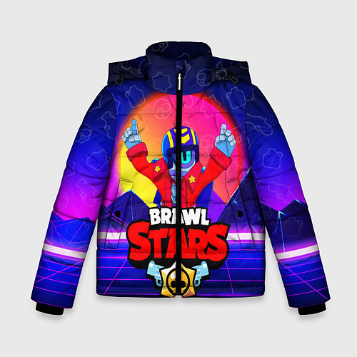 Зимняя куртка для мальчика BRAWL STARS STU / 3D-Черный – фото 1