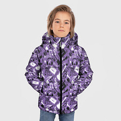 Куртка зимняя для мальчика Музыка, цвет: 3D-светло-серый — фото 2