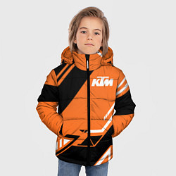 Куртка зимняя для мальчика KTM КТМ SPORT, цвет: 3D-черный — фото 2