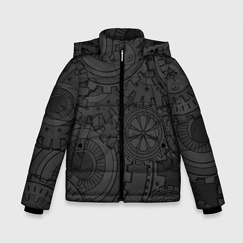 Зимняя куртка для мальчика GEARS STEAMPUNK / 3D-Черный – фото 1