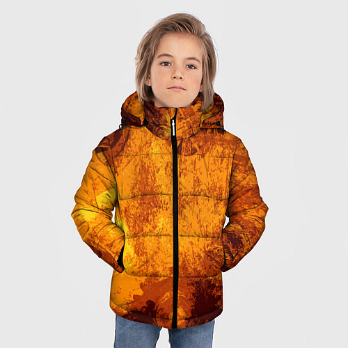 Зимняя куртка для мальчика Стимпанк / 3D-Светло-серый – фото 3