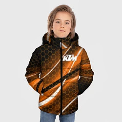 Куртка зимняя для мальчика KTM КТМ, цвет: 3D-черный — фото 2