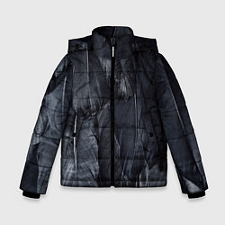 Куртка зимняя для мальчика ВОРОНА, цвет: 3D-черный