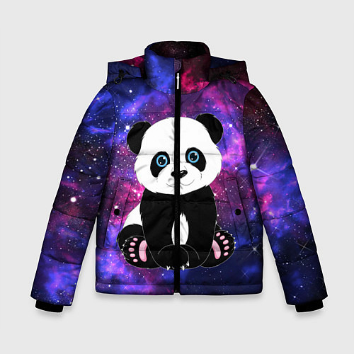 Зимняя куртка для мальчика Space Panda / 3D-Черный – фото 1