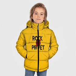 Куртка зимняя для мальчика Rock privet, цвет: 3D-черный — фото 2