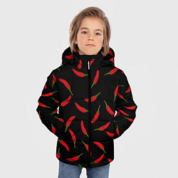 Куртка зимняя для мальчика Chili peppers, цвет: 3D-черный — фото 2