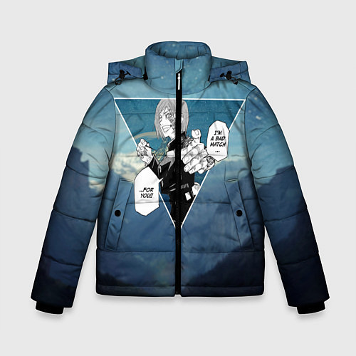 Зимняя куртка для мальчика Магическая Битва Реплика Кугисаки Нобара / 3D-Черный – фото 1